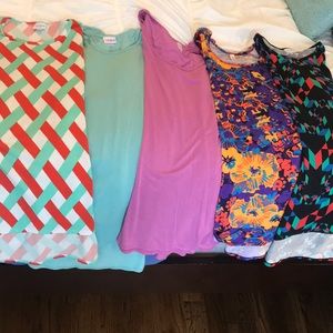 Lot 5 LulaRoe Tops L-XL
